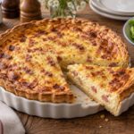Quiche lorraine traditionnelle à la pâte brisée